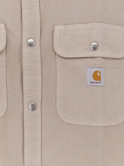 Carhartt WIP Prescott canvas jacket with front logo patch - String