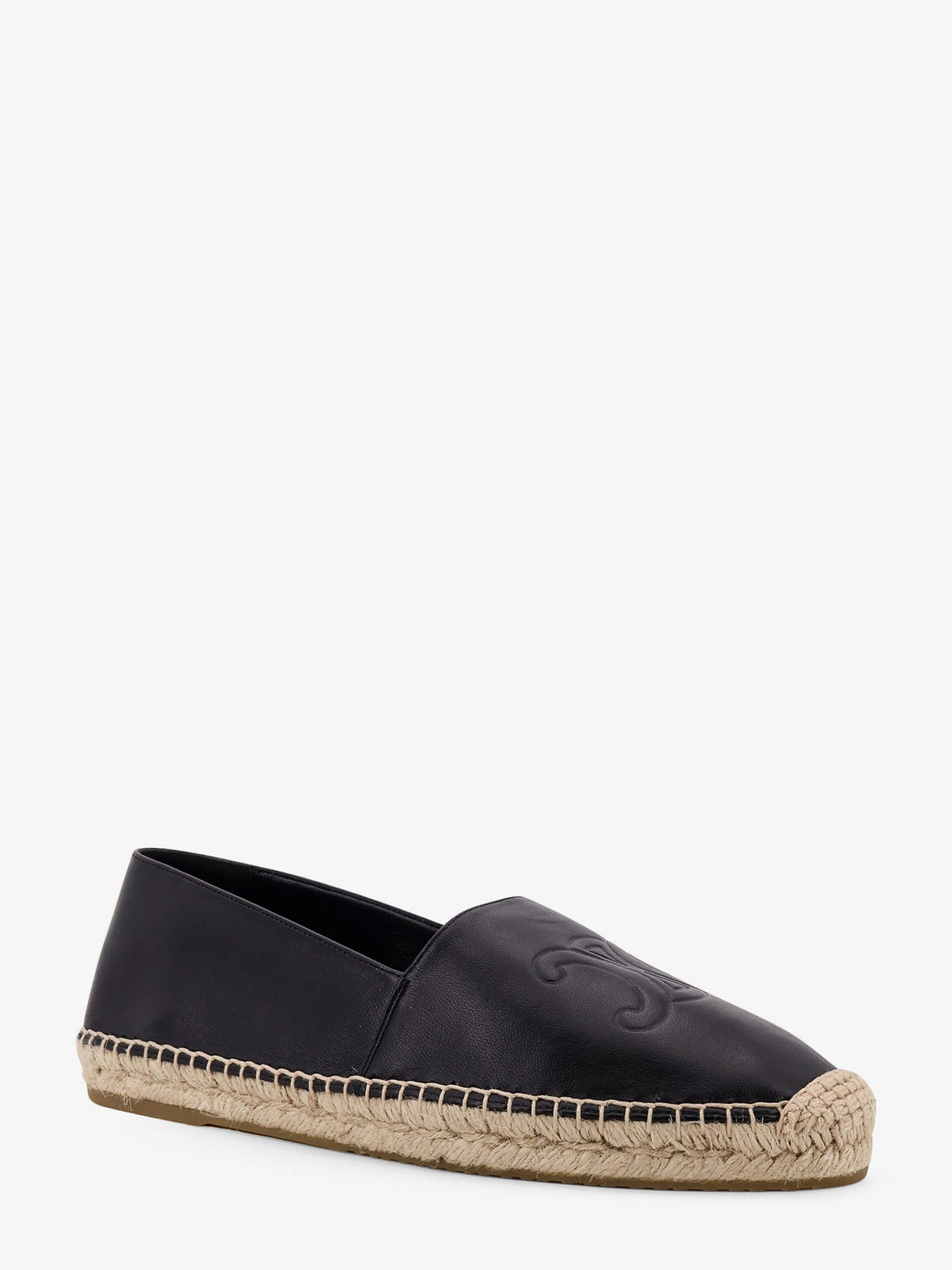 Celine Leather espadrilles with Triomphe detail - Nero