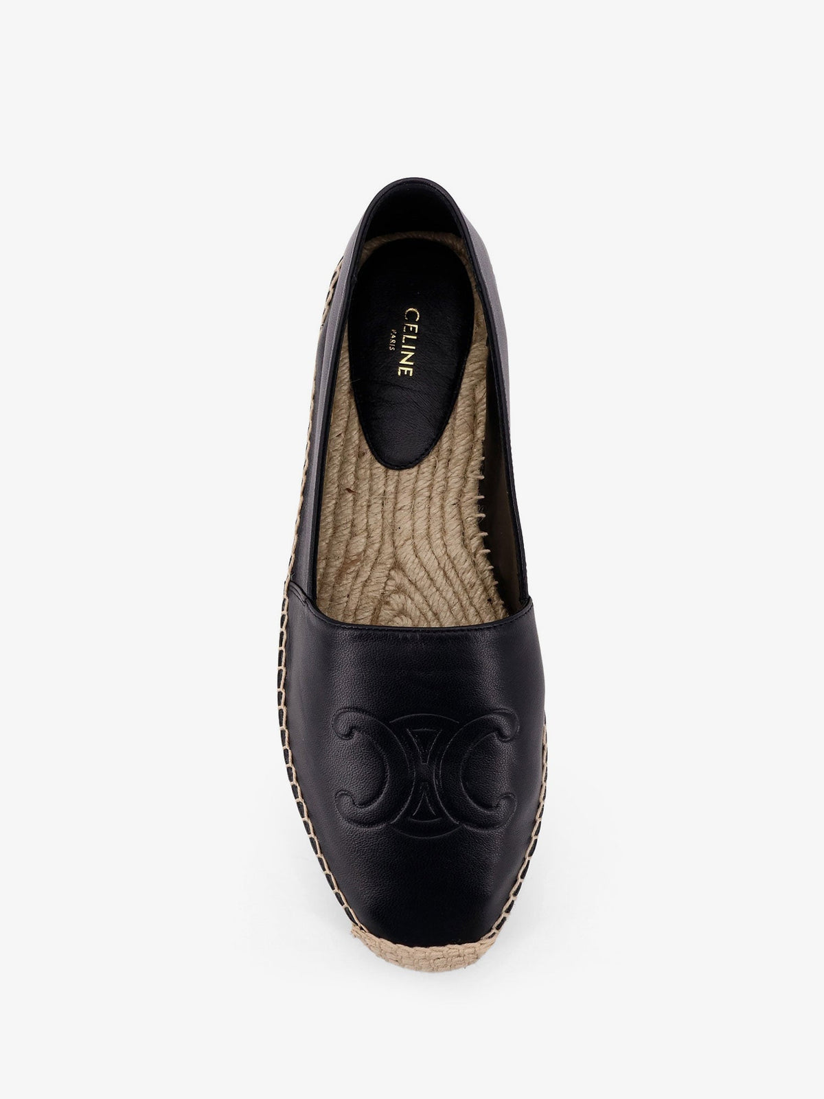 Celine Leather espadrilles with Triomphe detail - Nero