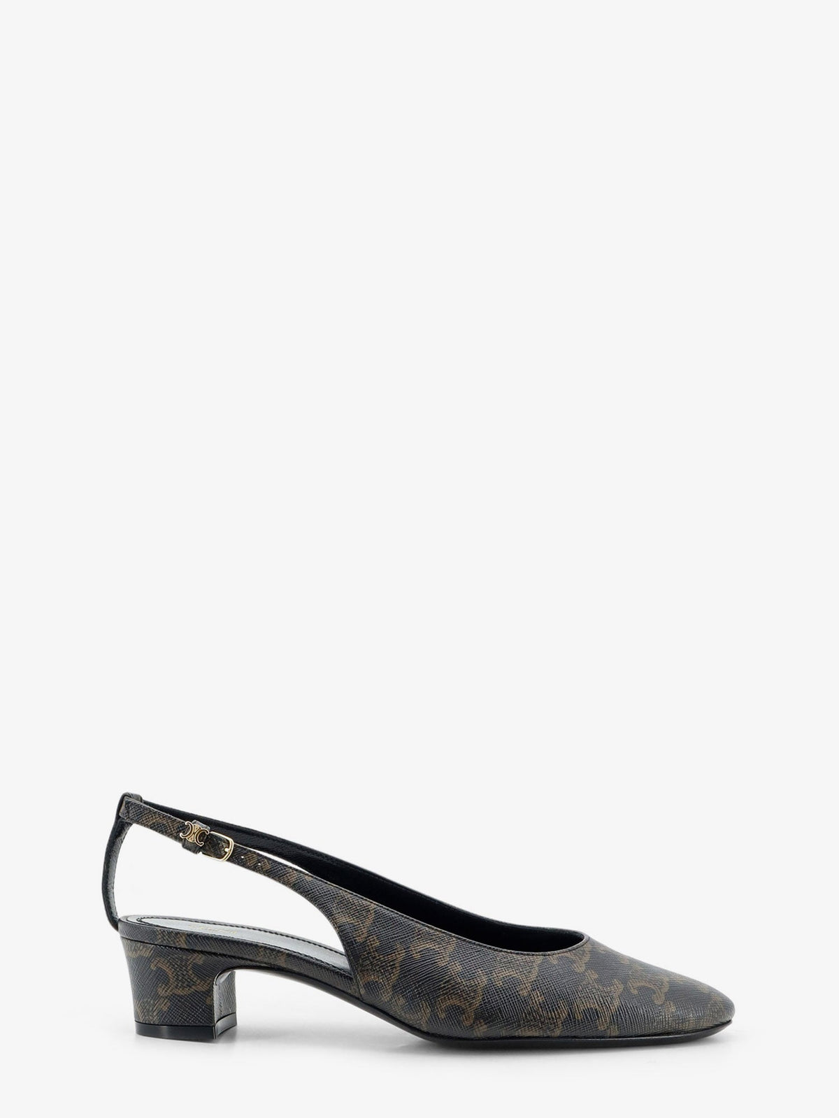 Celine Neo City Triomphe coated canvas décolleté - Blackbrown