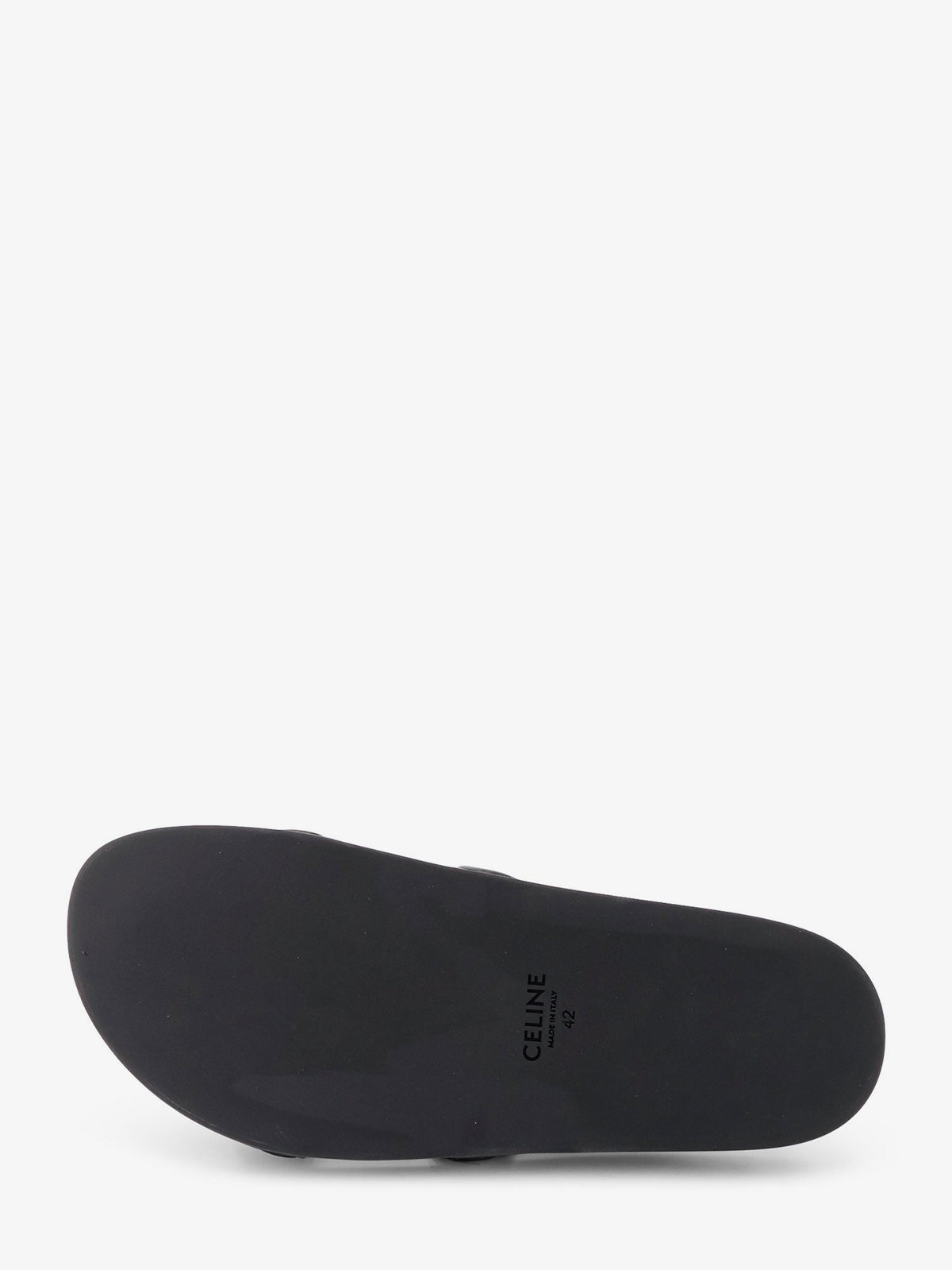 Celine Triomphe leather sandals - Black