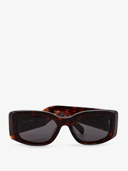 Celine Triomphe XL 01 acetate sunglasses - Red Havana