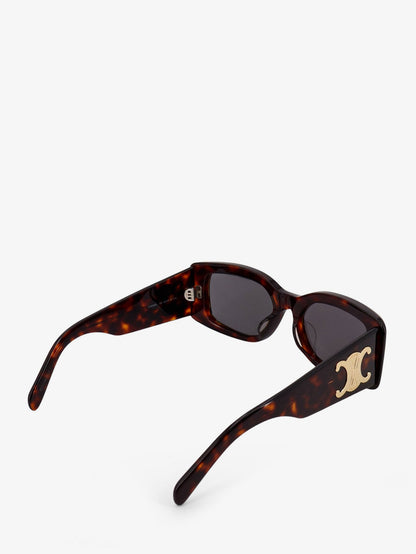 Celine Triomphe XL 01 acetate sunglasses - Red Havana