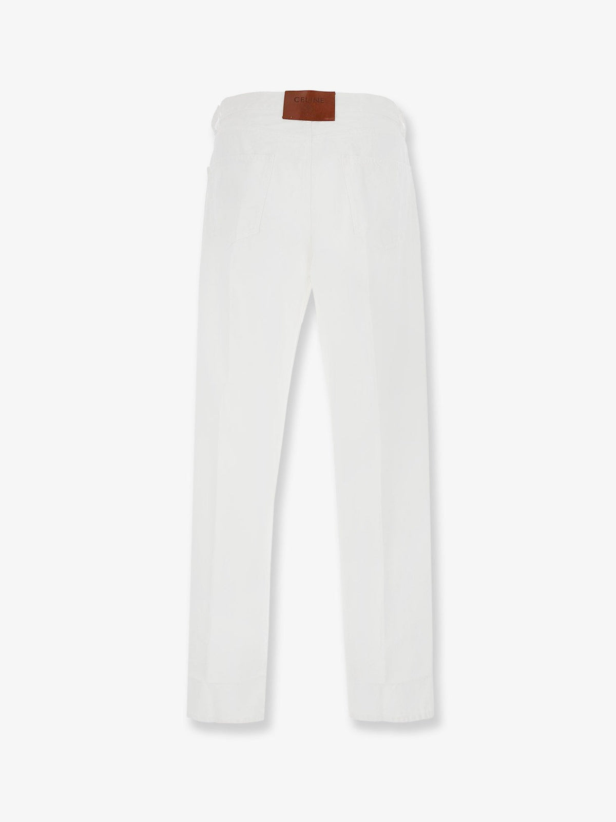 Celine Boyfriend cotton trousers - Whiteheavystonewash