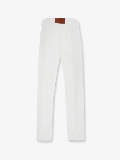 Celine Boyfriend cotton trousers - Whiteheavystonewash