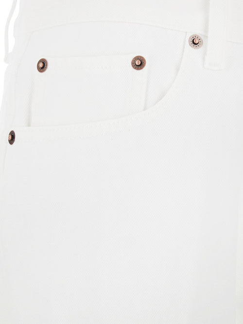 Celine Boyfriend cotton trousers - Whiteheavystonewash