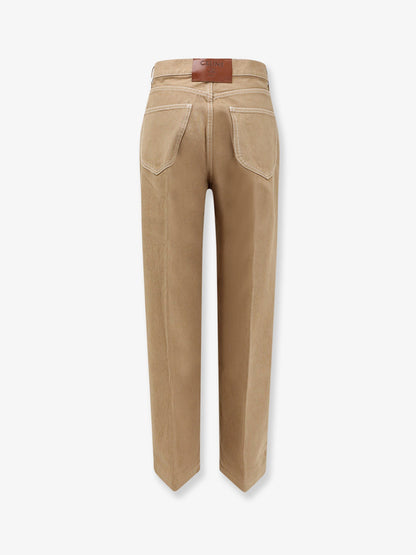 Celine Boyfriend 002 cotton trousers - Lattelightstonewash