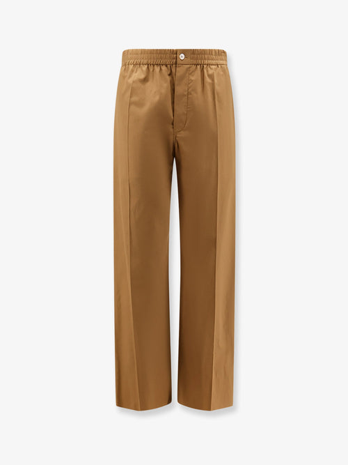 Celine Cotton and linen trousers - Chestnut
