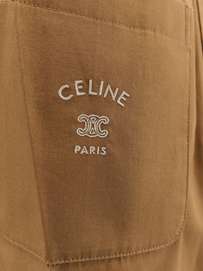 Celine Cotton and linen trousers - Chestnut