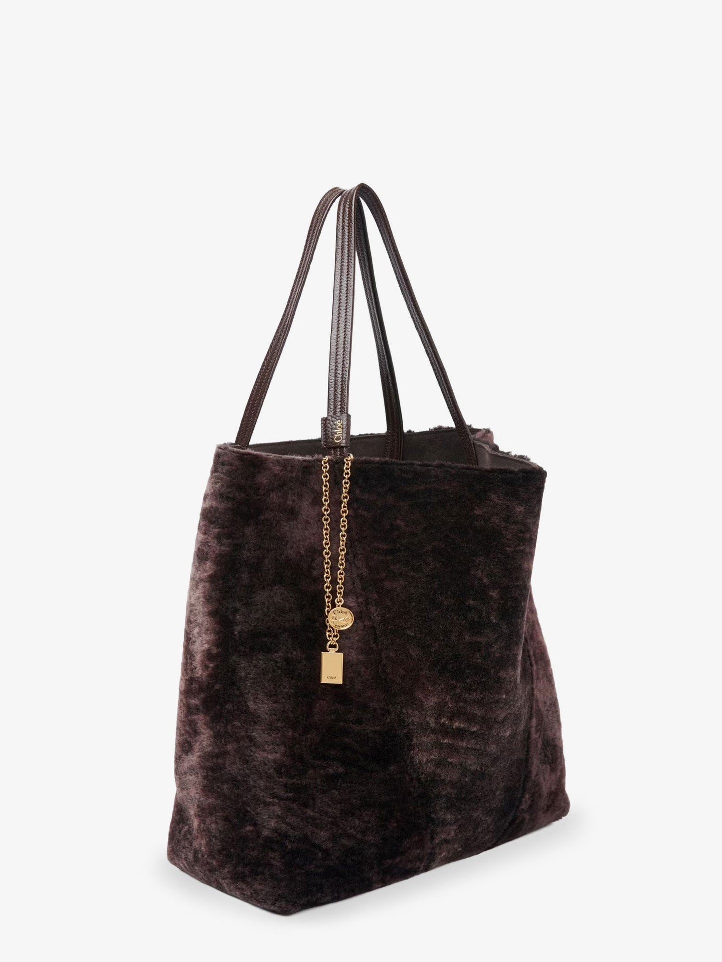 Chloe' Spin Shearling Shoulder Bag