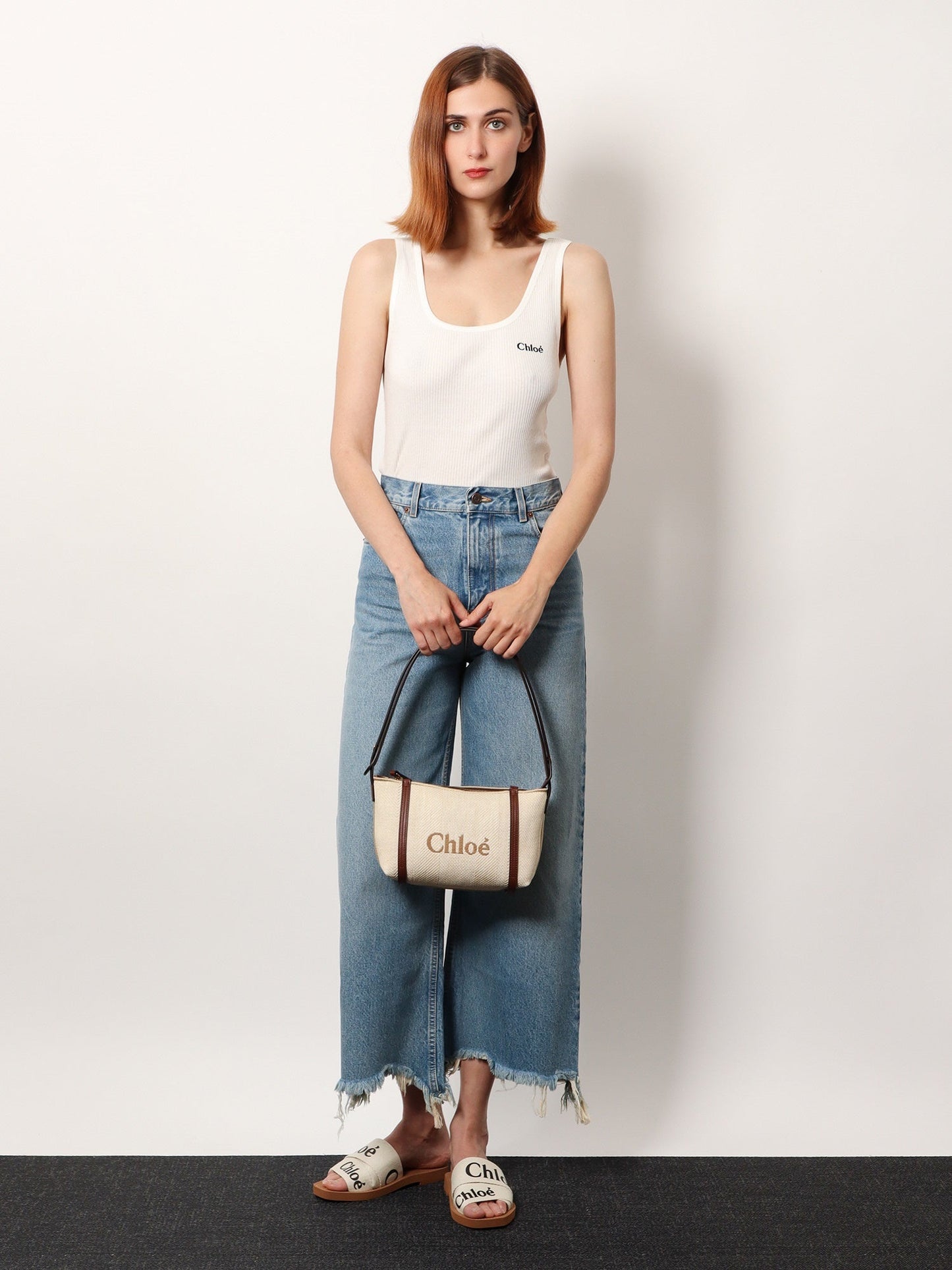 Chloe' Ribbed Cotton Tank Top