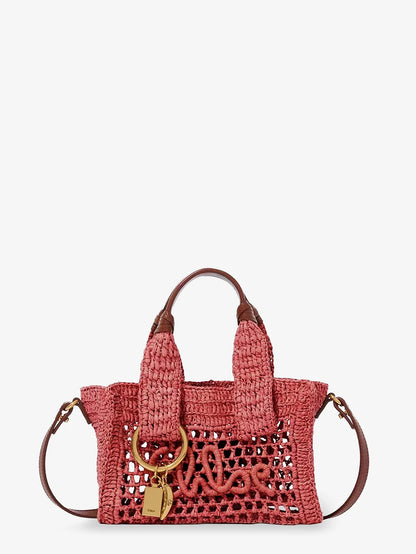 CHLOE' - Summer Banana Raffia crossbody bag