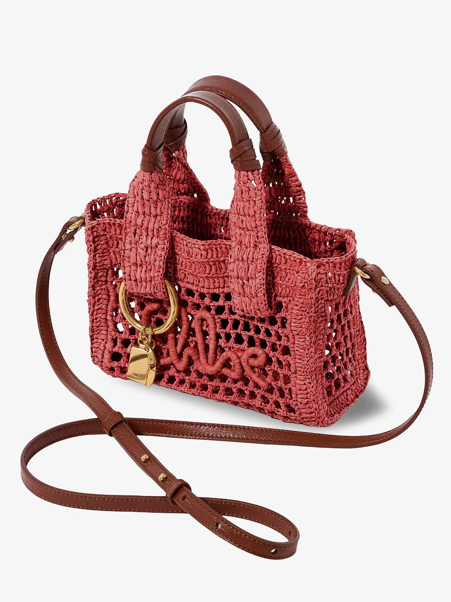 CHLOE' - Summer Banana Raffia crossbody bag