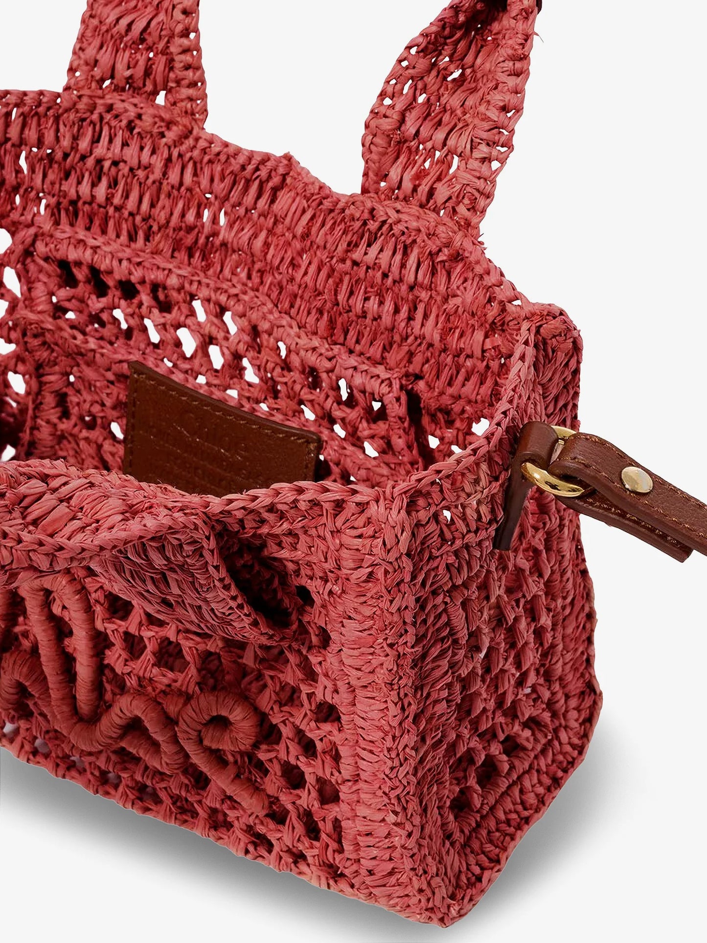 CHLOE' - Summer Banana Raffia crossbody bag