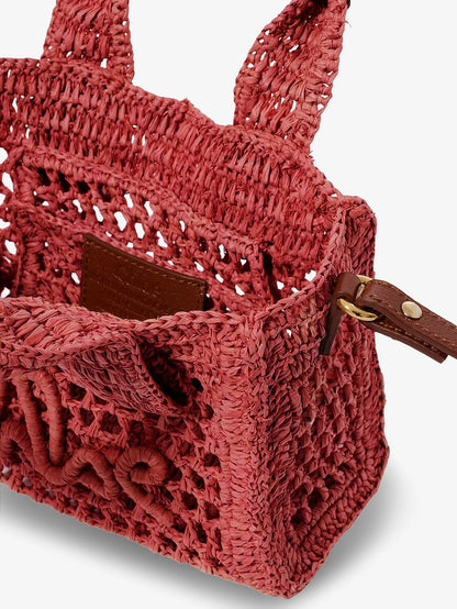 CHLOE' - Summer Banana Raffia crossbody bag