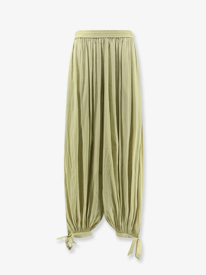 Chloe' Harem trousers with knot detail - Haygreen