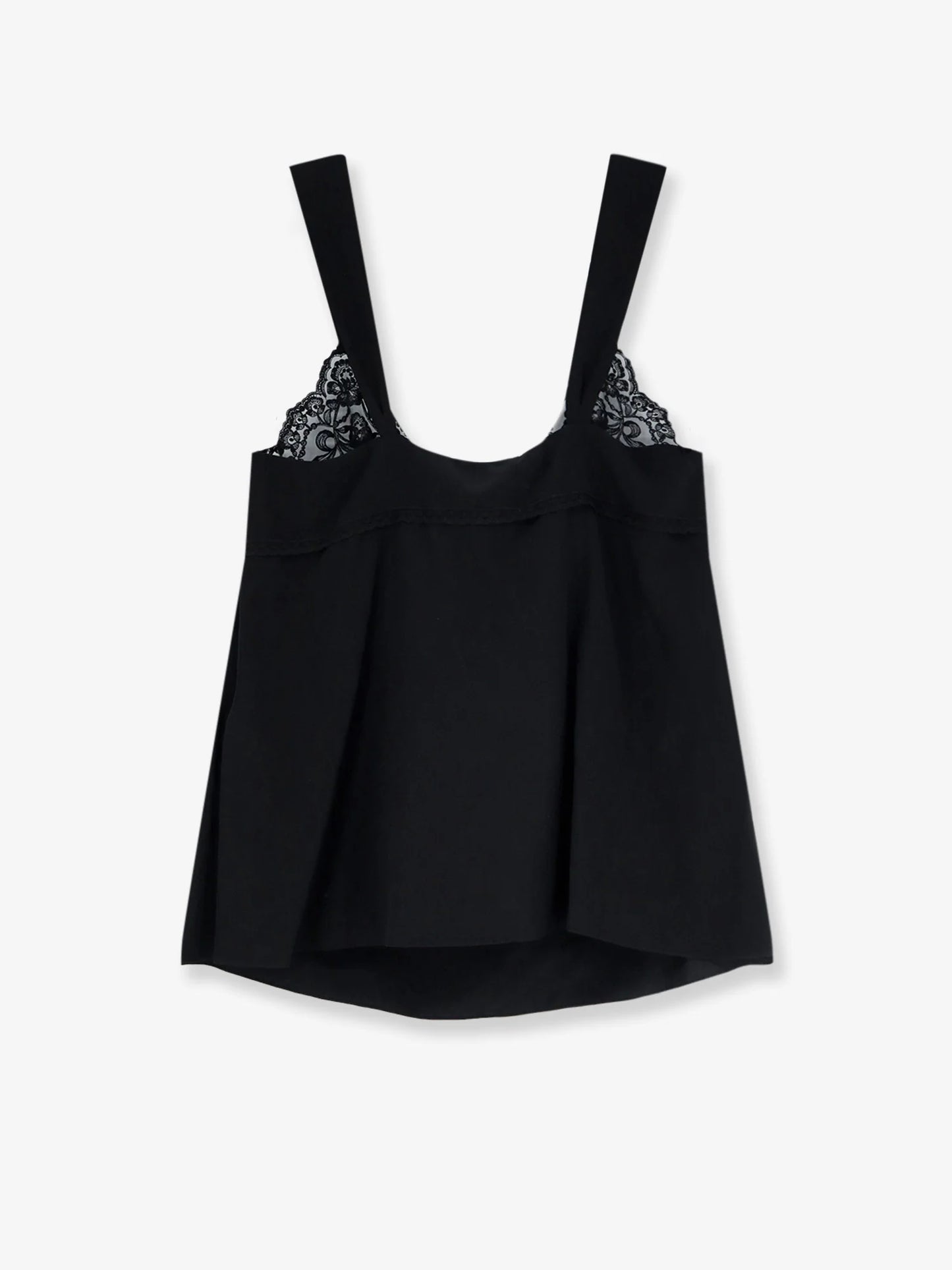 CHLOE' - Silk top with lace profile