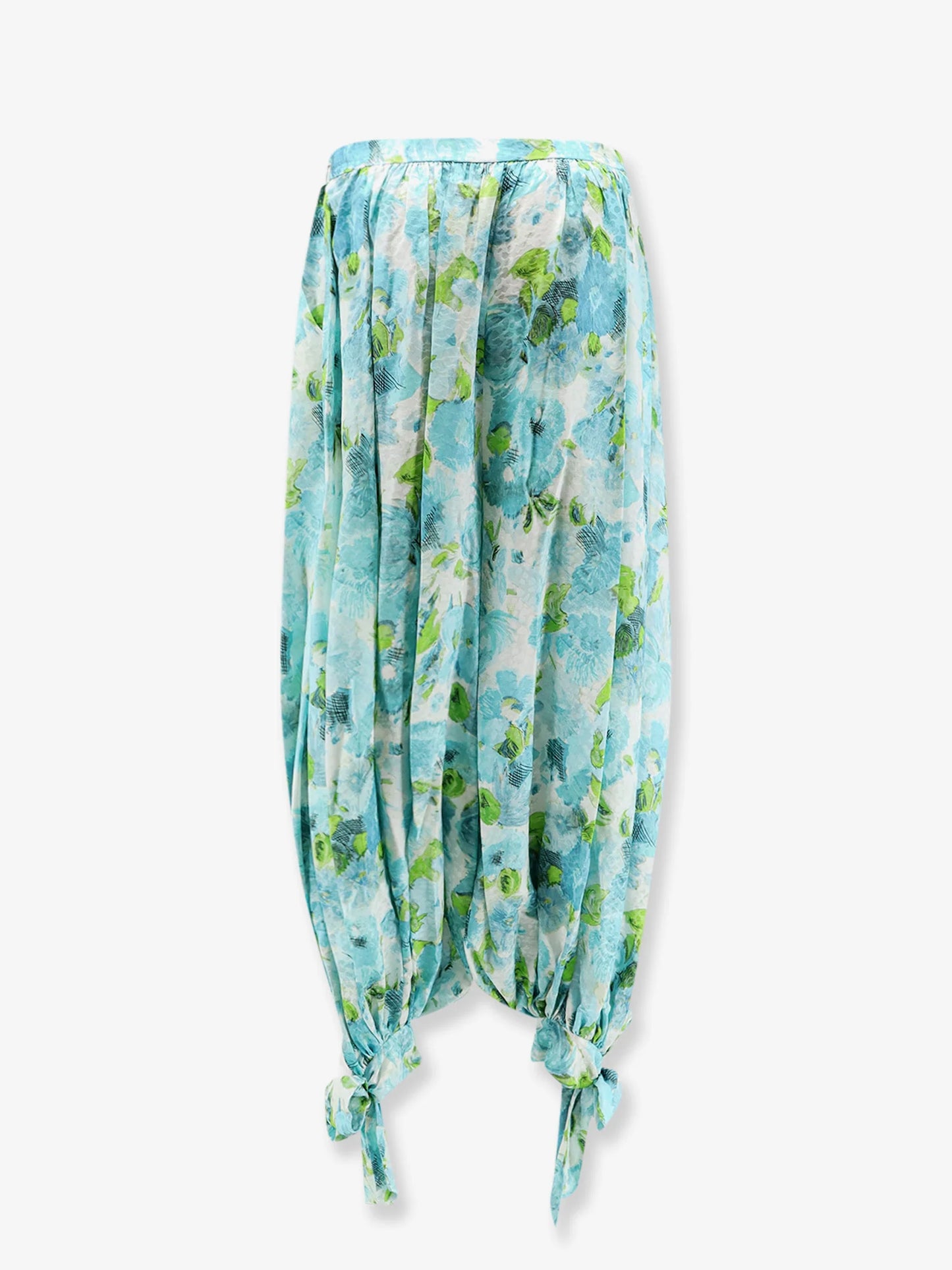 CHLOE' - Harem multicolor silk trousers