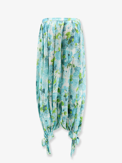 CHLOE' - Harem multicolor silk trousers