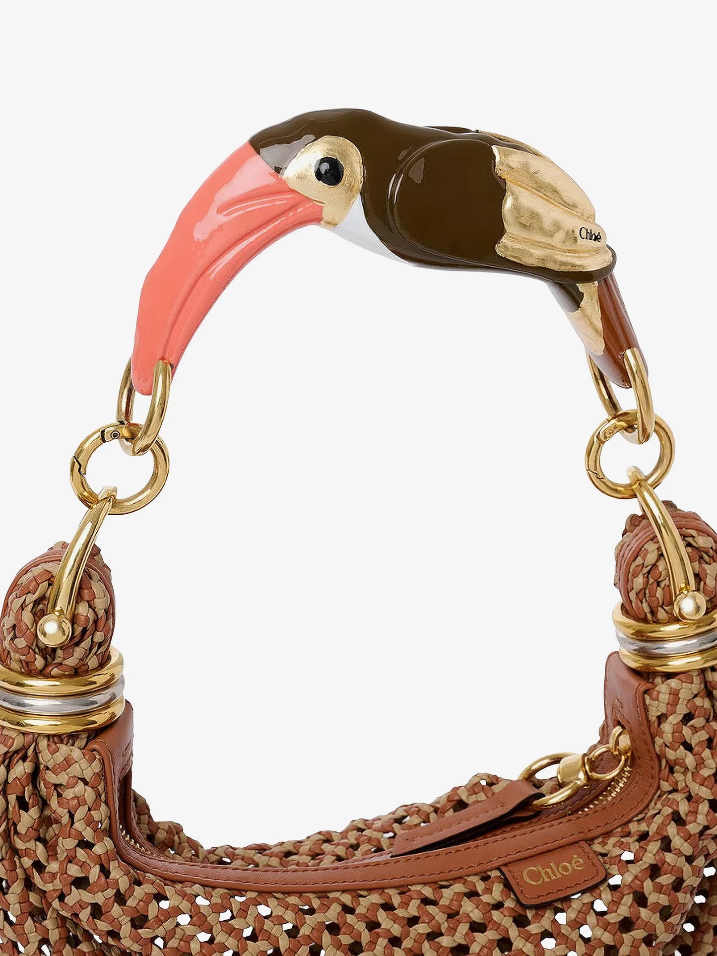 CHLOE' - Bracelet Hobo Handbag with Toucan Handle