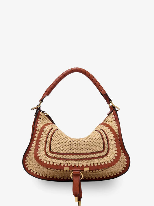 Chloe' Marcie Raffia Shoulder Bag