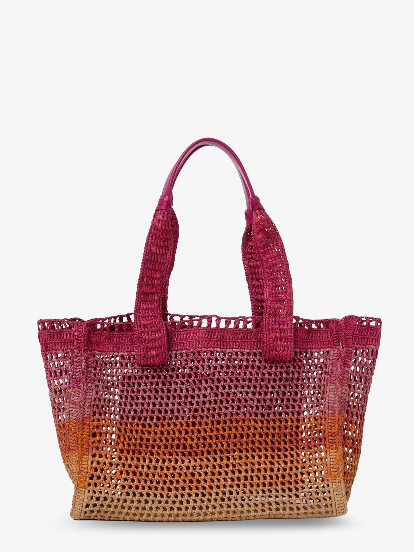 CHLOE' - East-West Summer Banana multicolored raffia shoulder bag