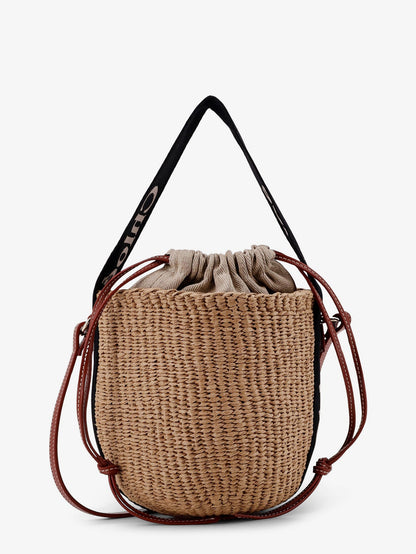 Chloe' Woody Raffia Bucket Bag