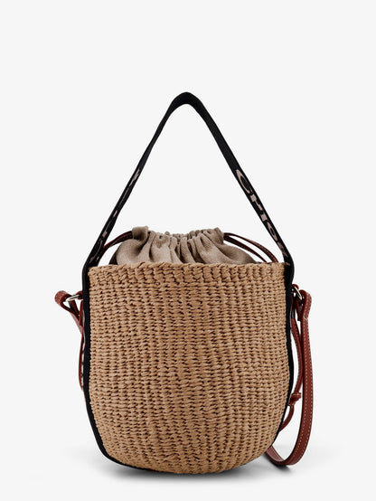 Chloe' Woody Raffia Bucket Bag