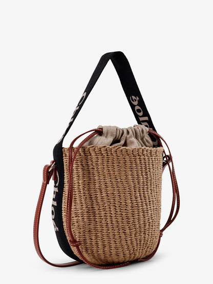 Chloe' Woody Raffia Bucket Bag