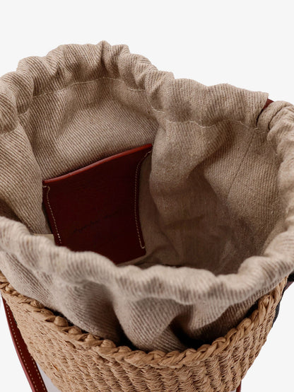 Chloe' Woody Raffia Bucket Bag