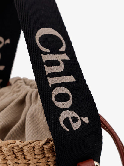 Chloe' Woody Raffia Bucket Bag