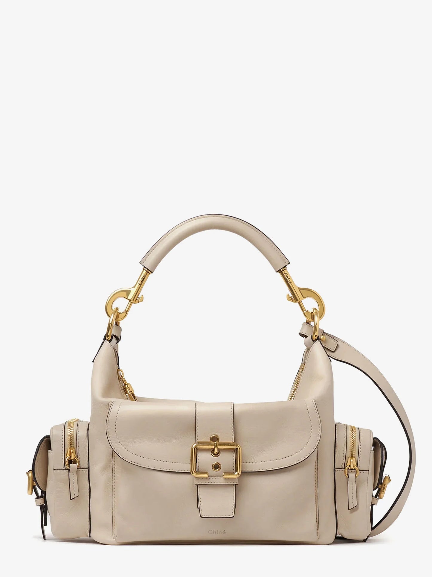CHLOE' - Medium Double Carry leather shoulder bag