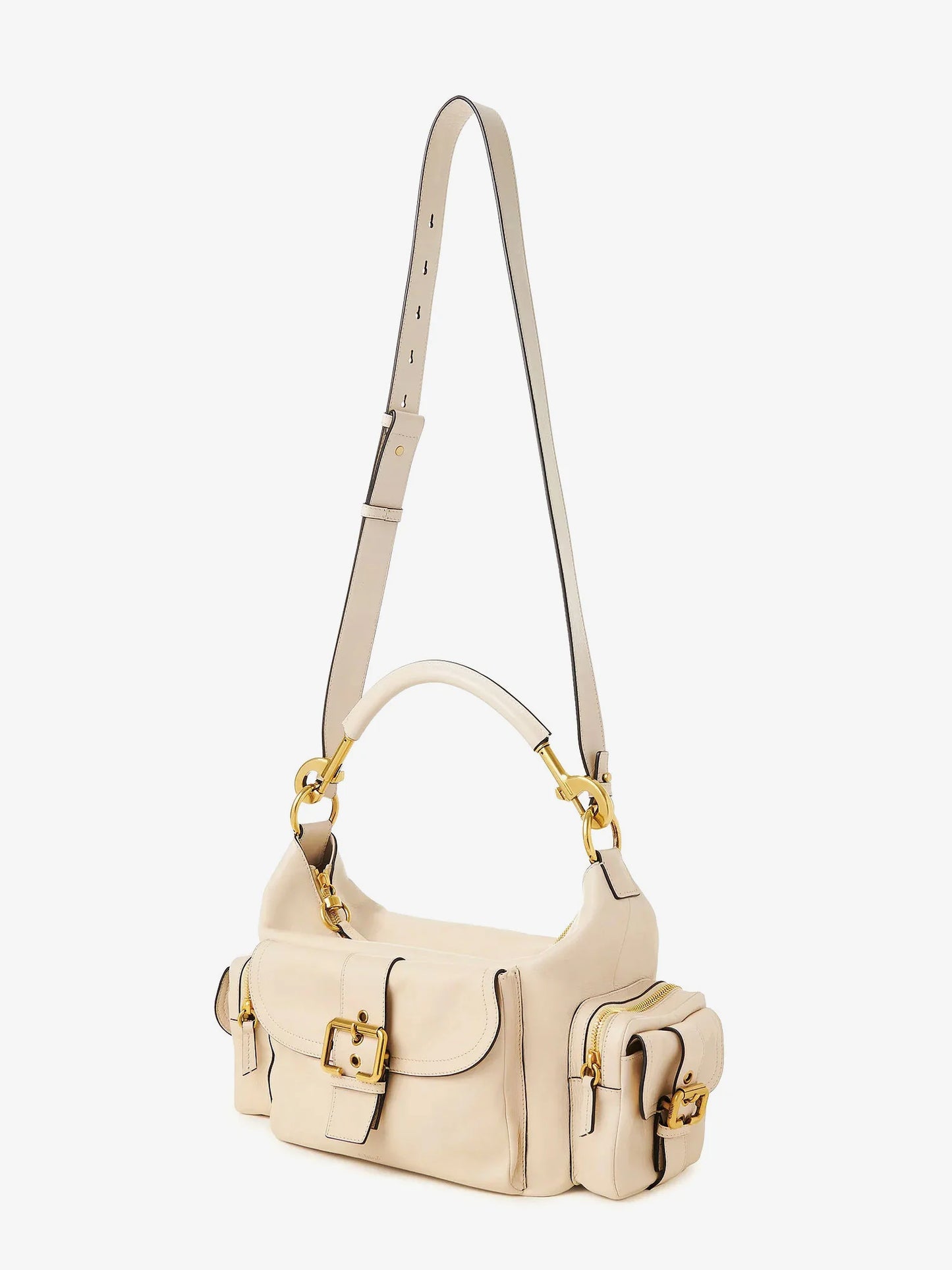 CHLOE' - Medium Double Carry leather shoulder bag