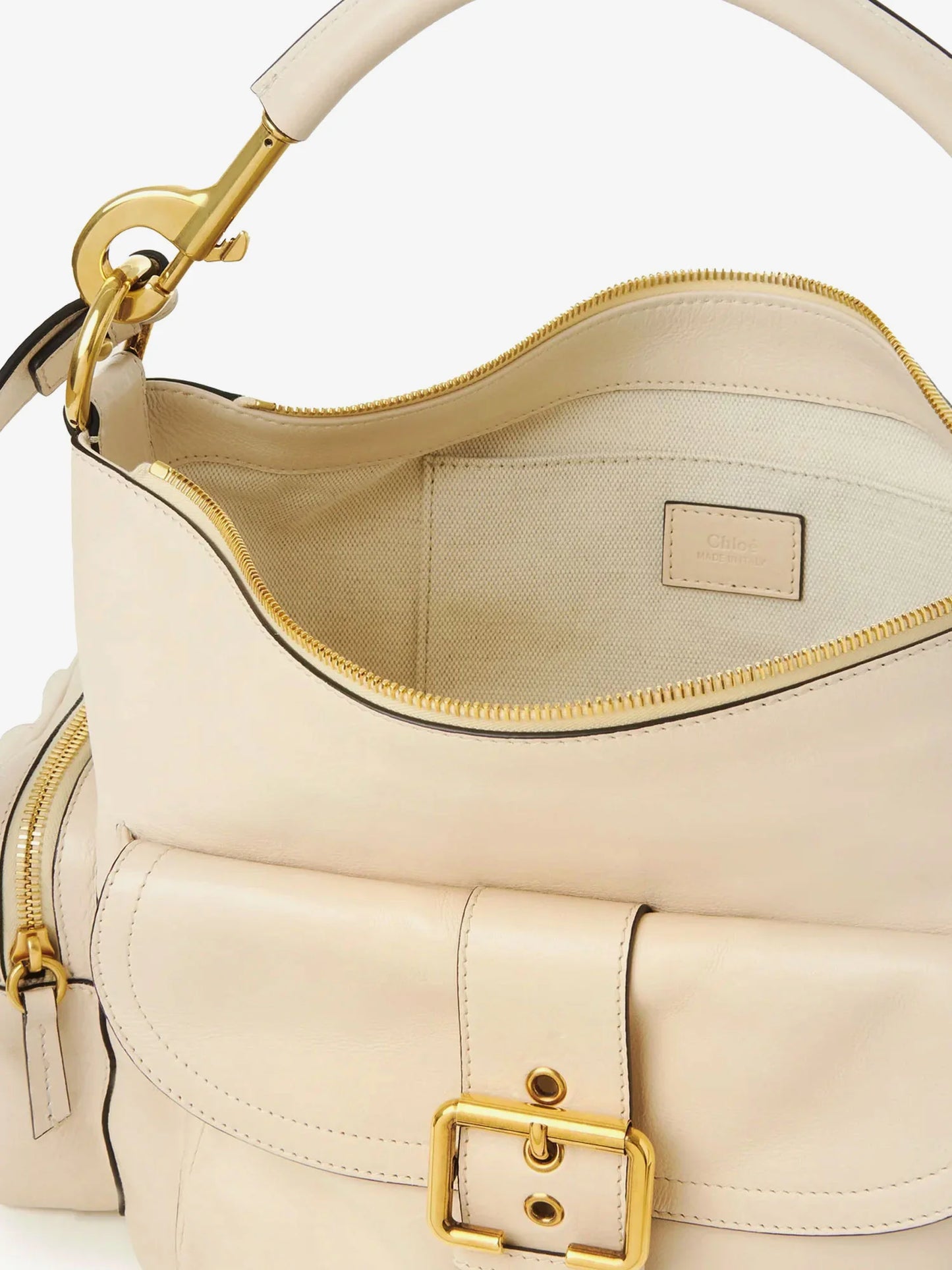 CHLOE' - Medium Double Carry leather shoulder bag