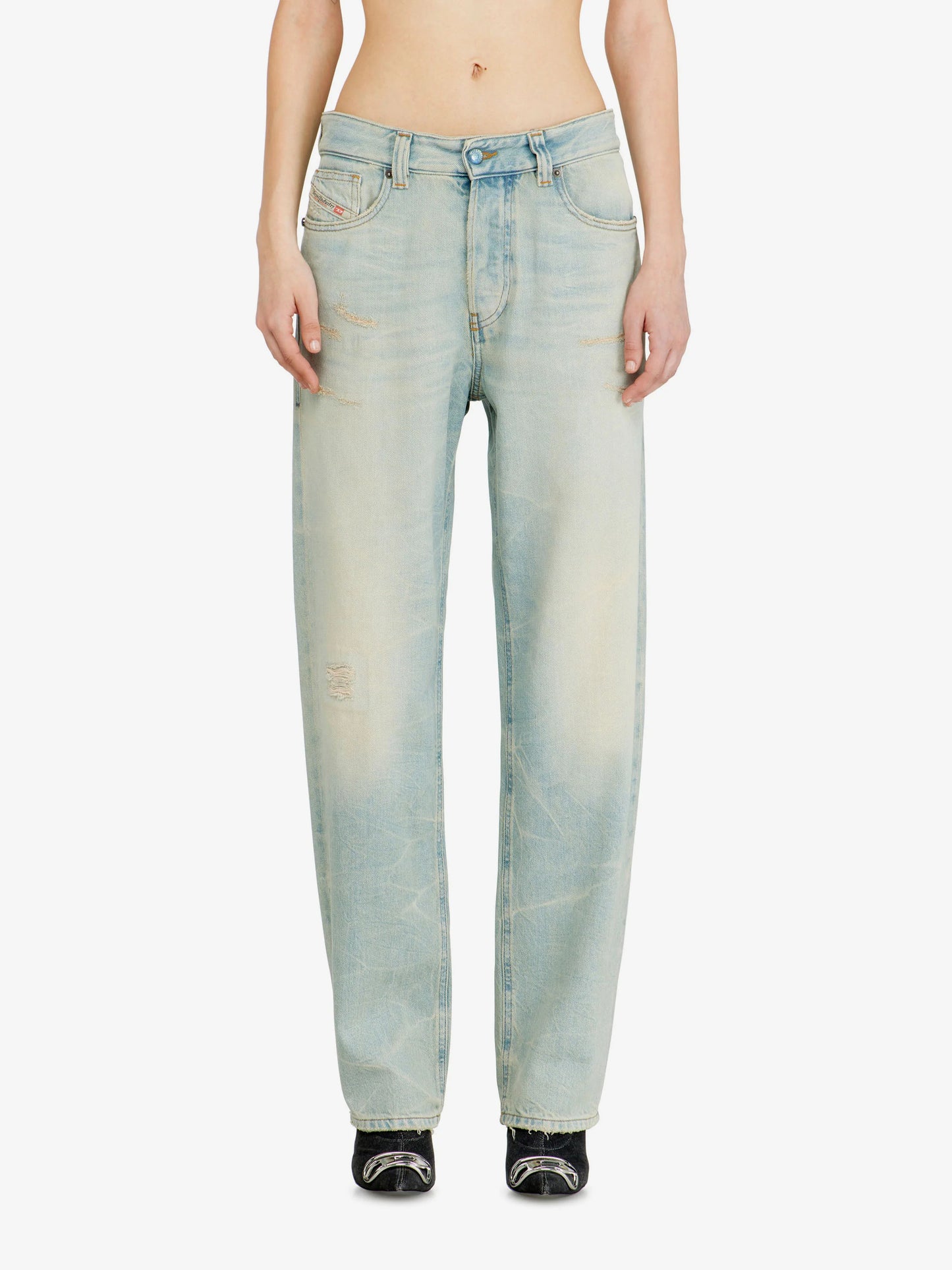 Diesel 1988 D Ark Jeans In Washed Out Blue Denim