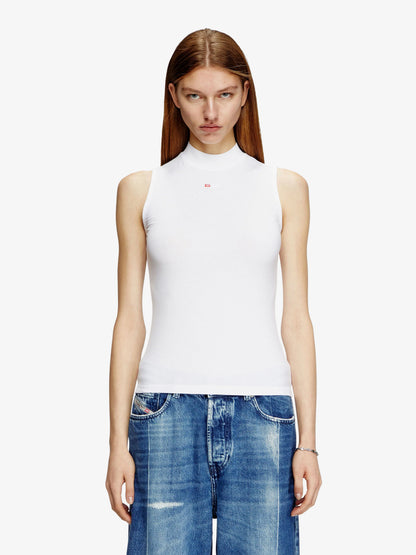 Diesel T Mokky Sl Microdiv Tank Top In Stretch Viscose