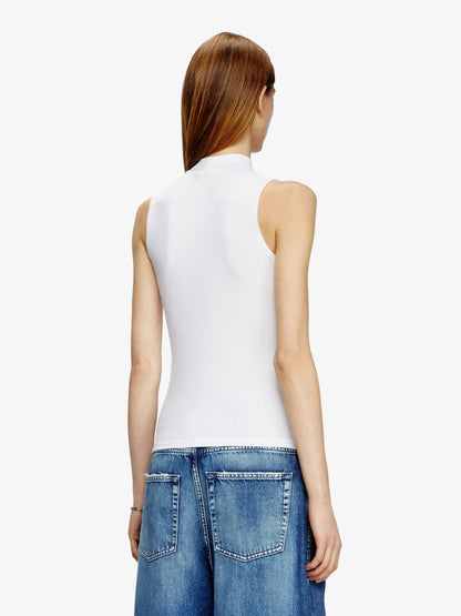 Diesel T Mokky Sl Microdiv Tank Top In Stretch Viscose