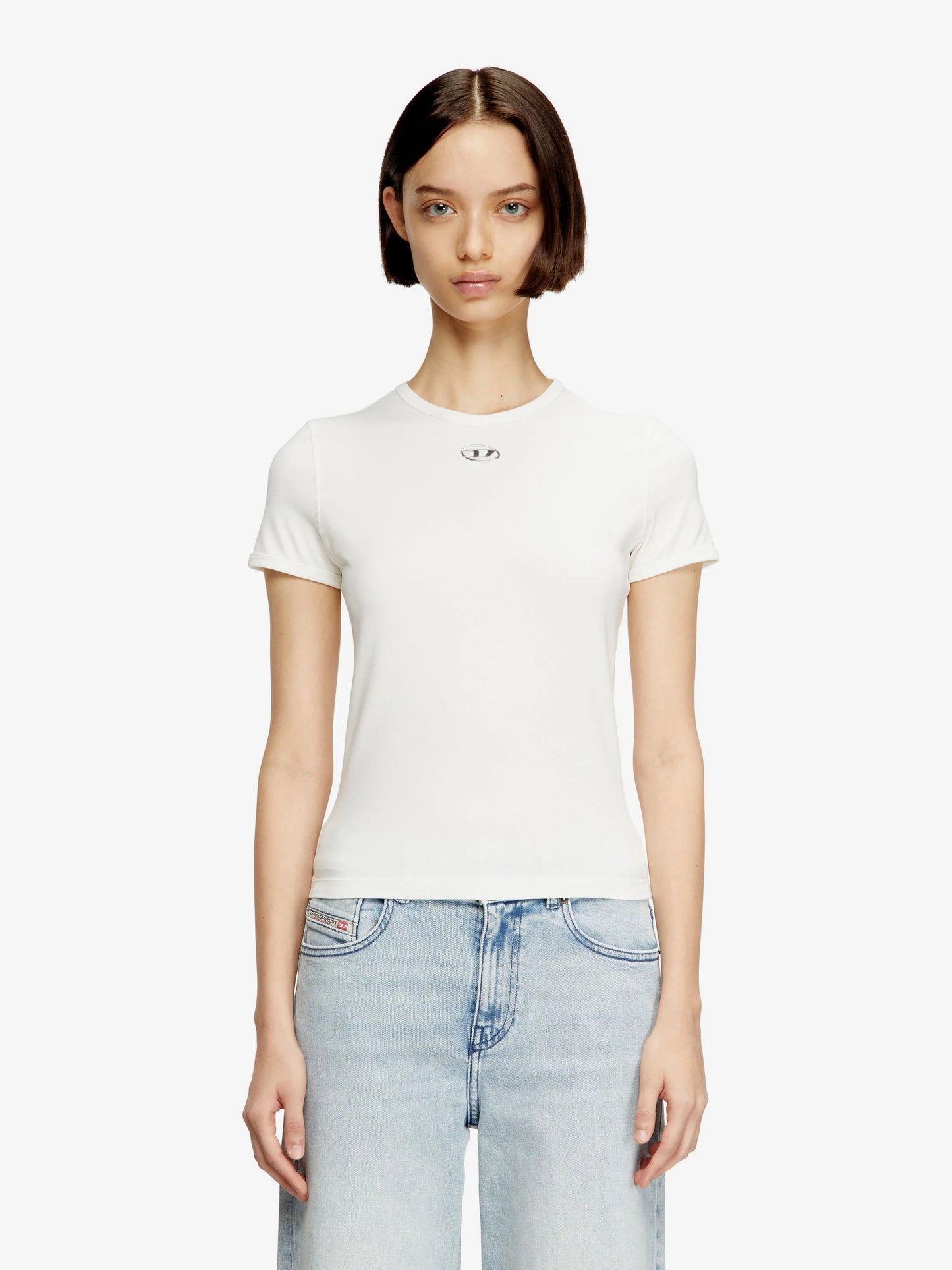 Diesel T Uncutieslong Od Cotton Blend T Shirt