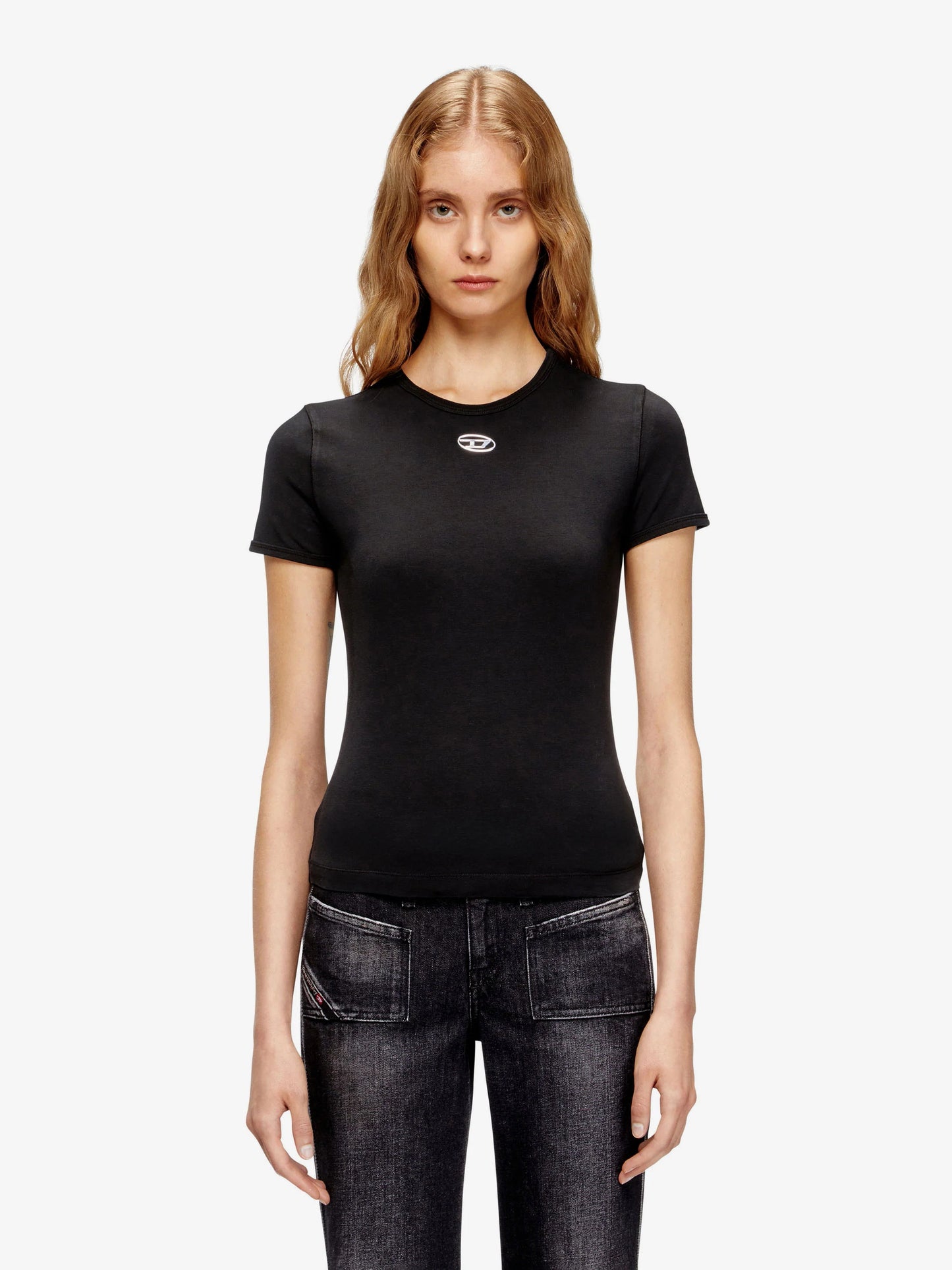 Diesel T Uncutieslong Od Cotton Blend T Shirt