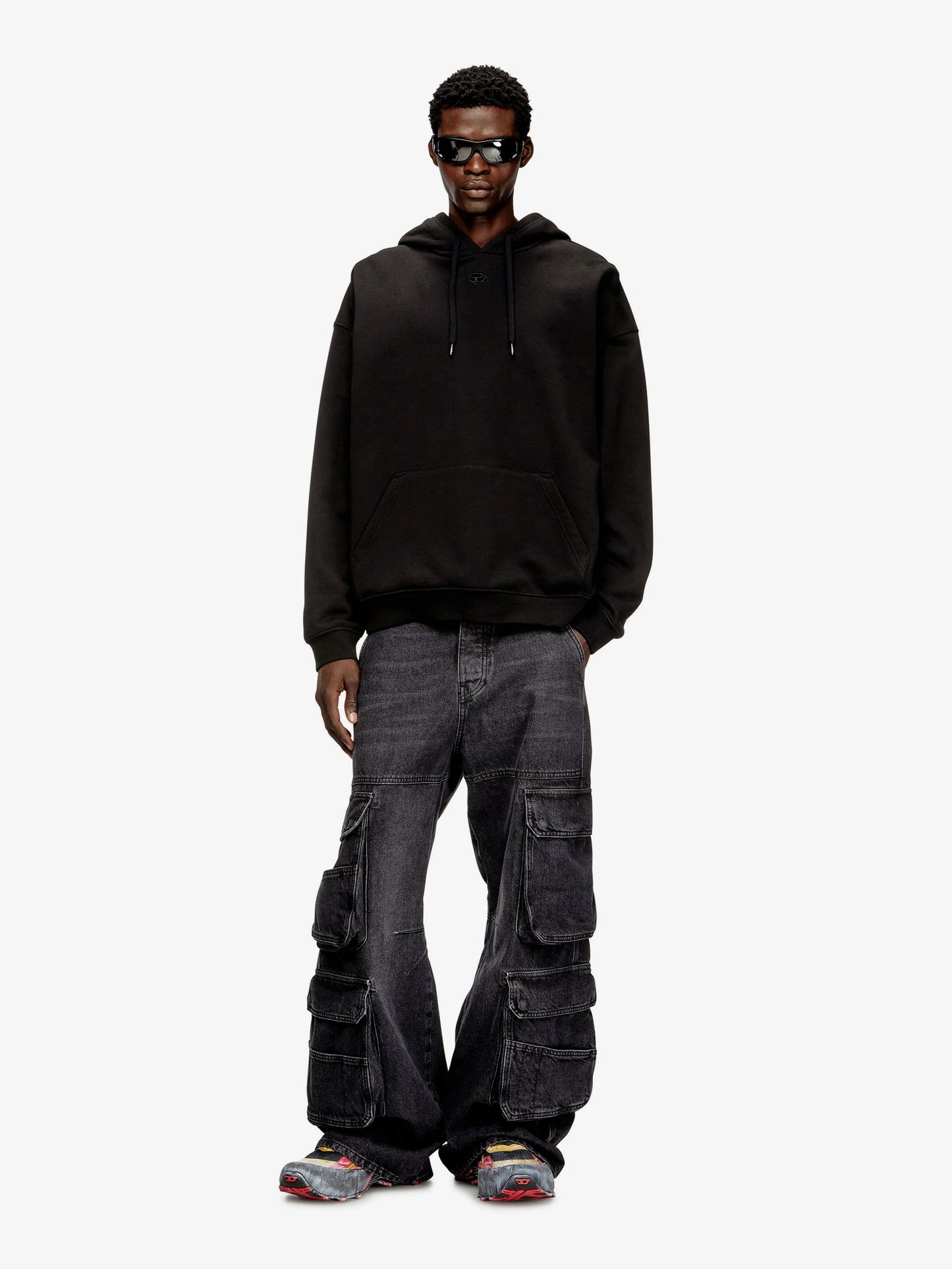 Diesel S Boxt Hood Dco Cotton Sweatshirt