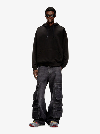 Diesel S Boxt Hood Dco Cotton Sweatshirt