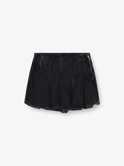 Diesel De Rox Pleated Denim Shorts