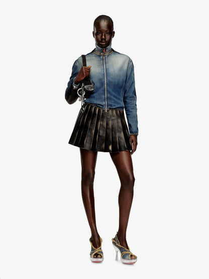 Diesel O Saka Mini Faux Leather Skirt