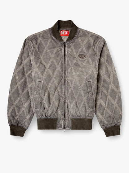 Diesel J Type Treat Diamond Quilted Cotton Blend Jacket
