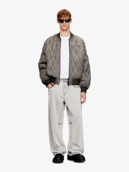 Diesel J Type Treat Diamond Quilted Cotton Blend Jacket