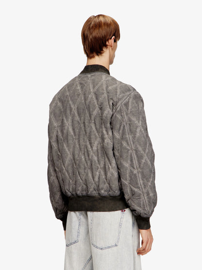 Diesel J Type Treat Diamond Quilted Cotton Blend Jacket