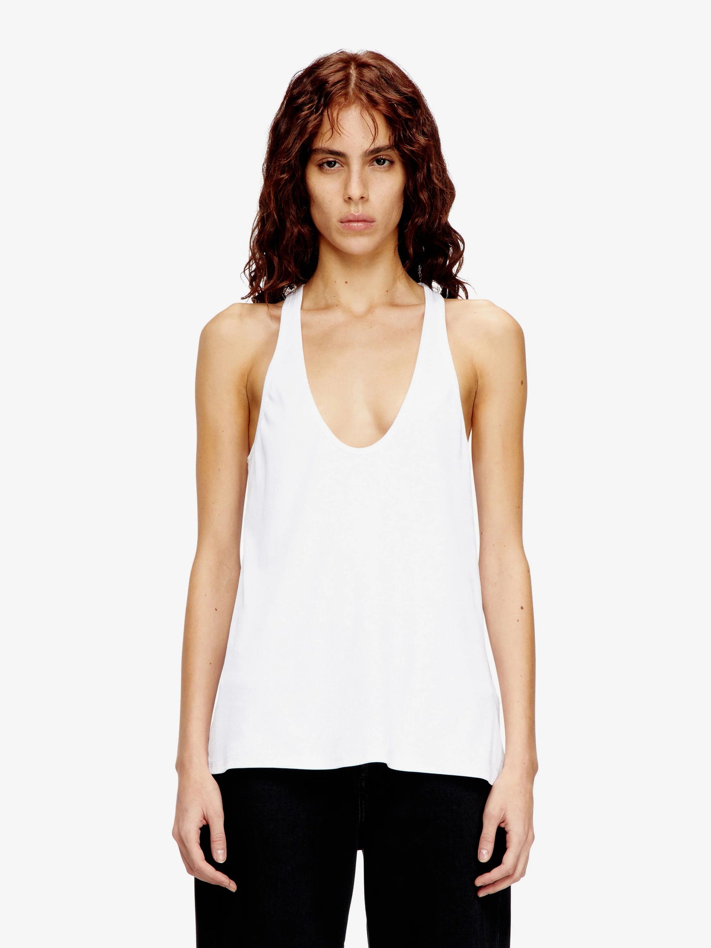 Diesel Ribbed Cotton Tank Top