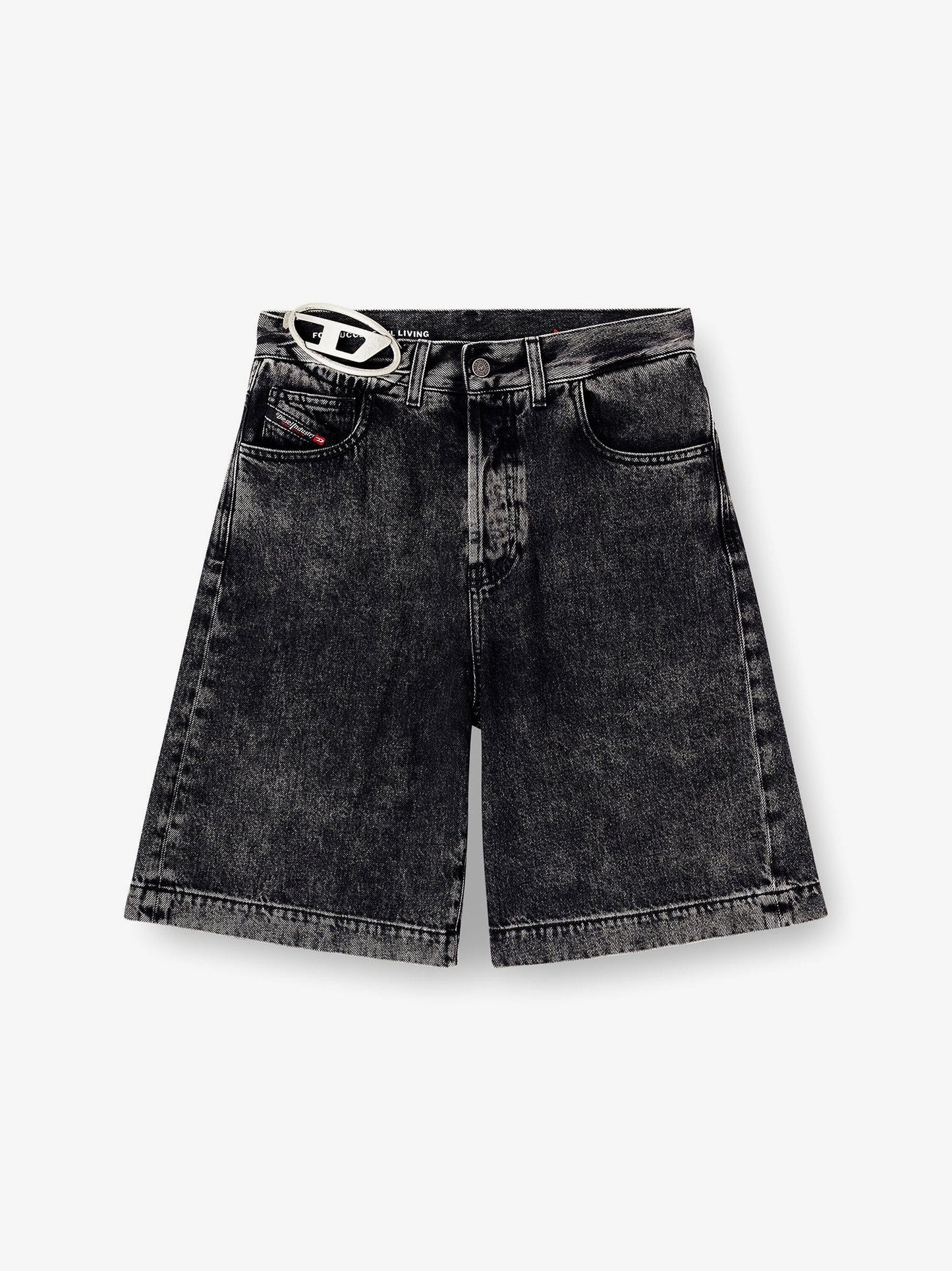 Diesel De Sire Short S2 Black Denim Bermuda Shorts