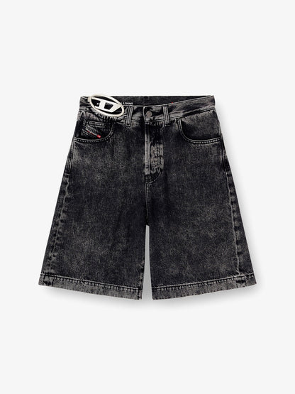 Diesel De Sire Short S2 Black Denim Bermuda Shorts
