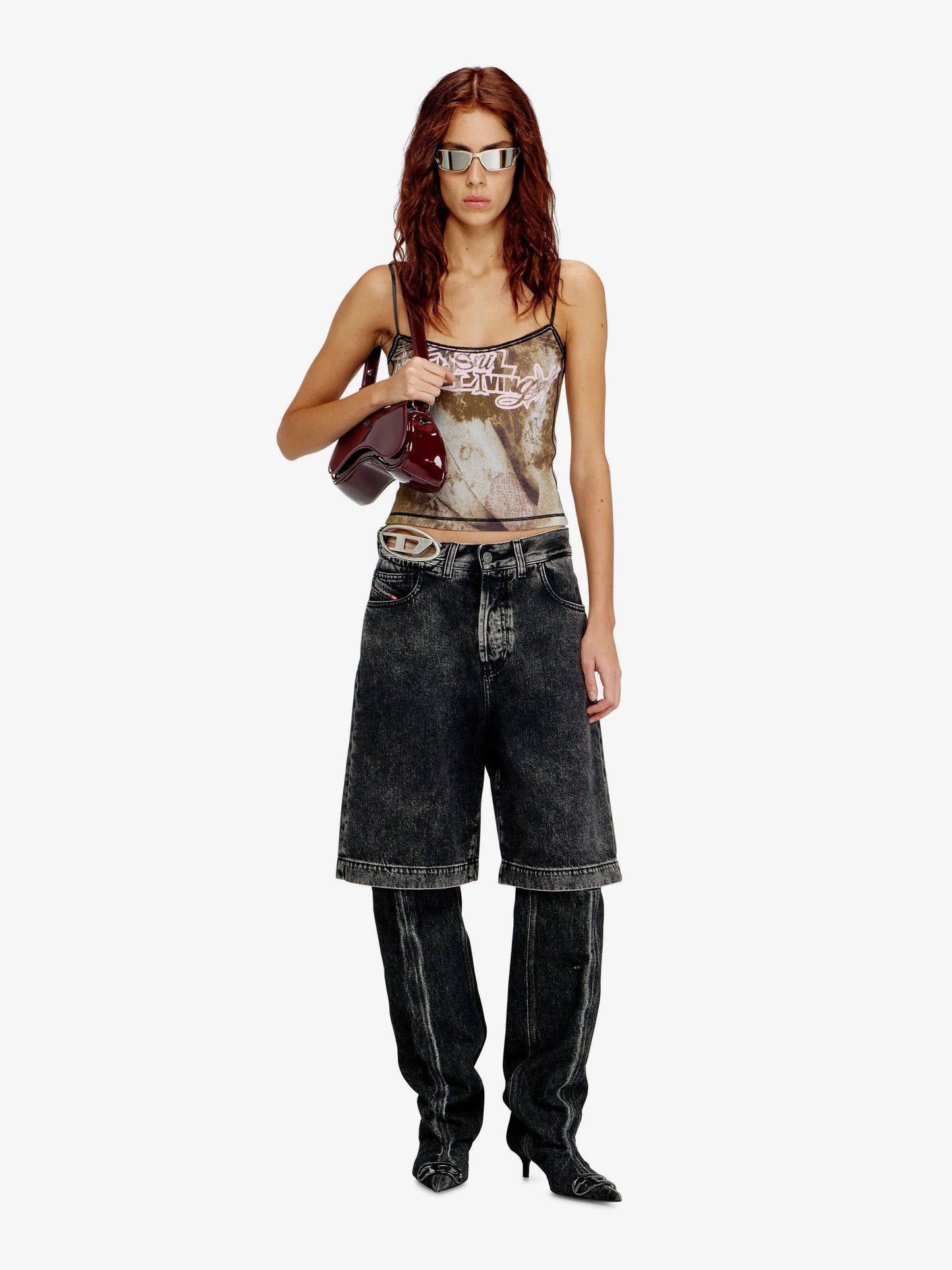 Diesel De Sire Short S2 Black Denim Bermuda Shorts